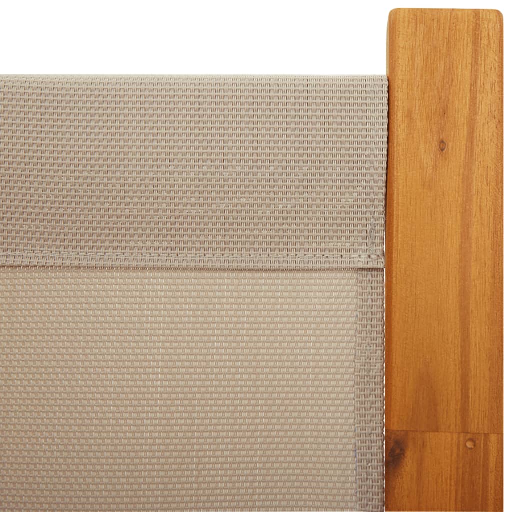 Sobna pregrada s 4 panela smeđesiva 280x180 cm