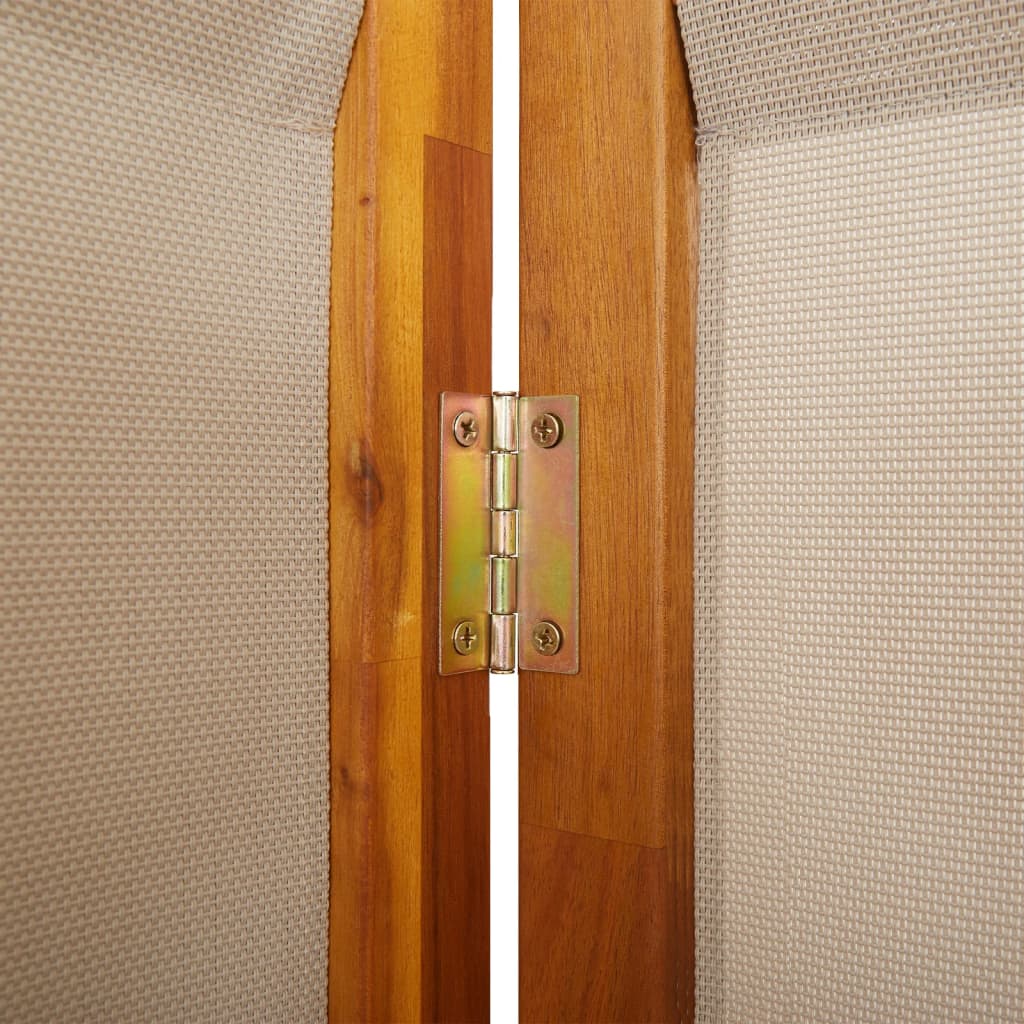 Sobna pregrada s 4 panela smeđesiva 280x180 cm