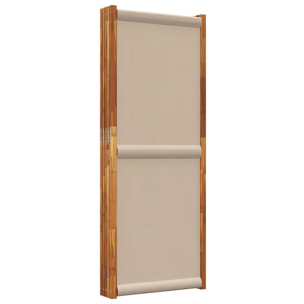 Sobna pregrada s 5 panela smeđesiva 350 x 180 cm
