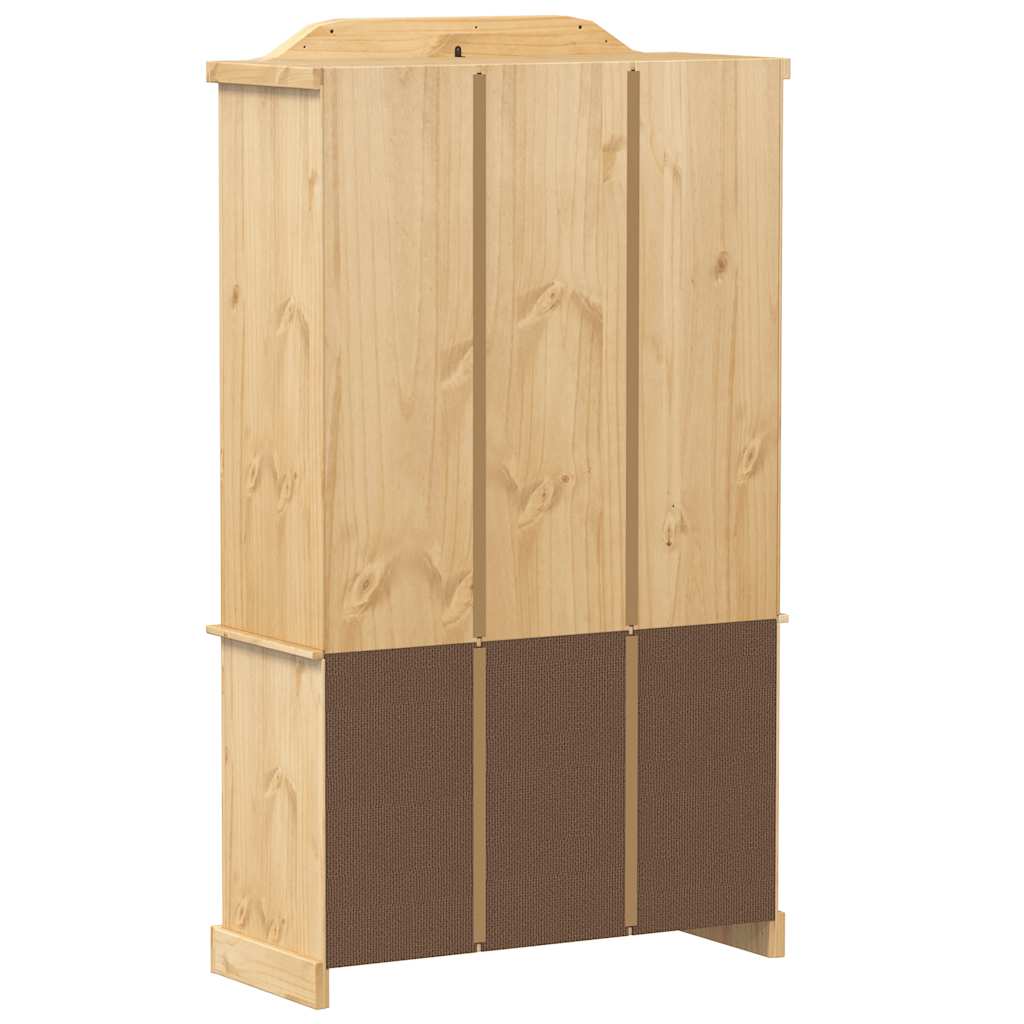 Vitrina sa staklom Corona 103,5 x 42 x 180 cm masivna borovina