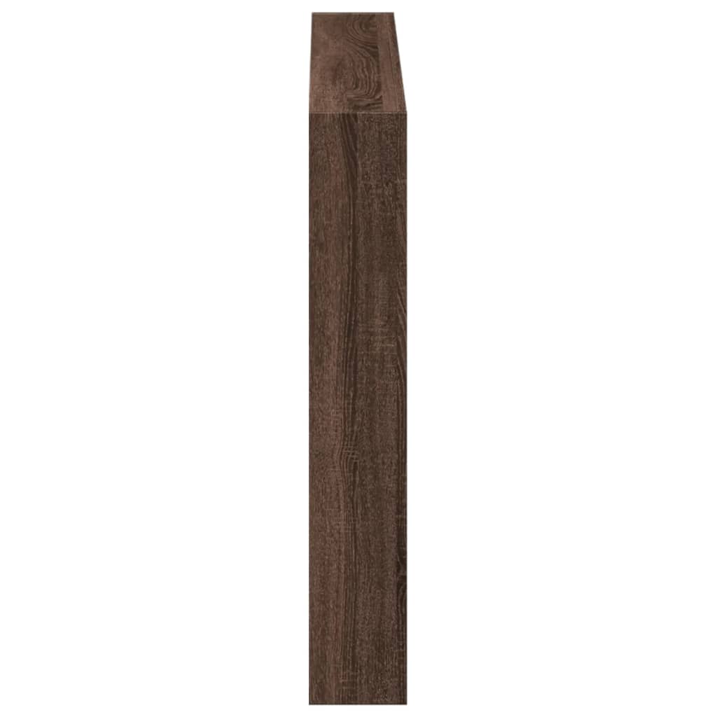 Ormarić za uzglavlje LED boja smeđeg hrasta 100x17x102 cm