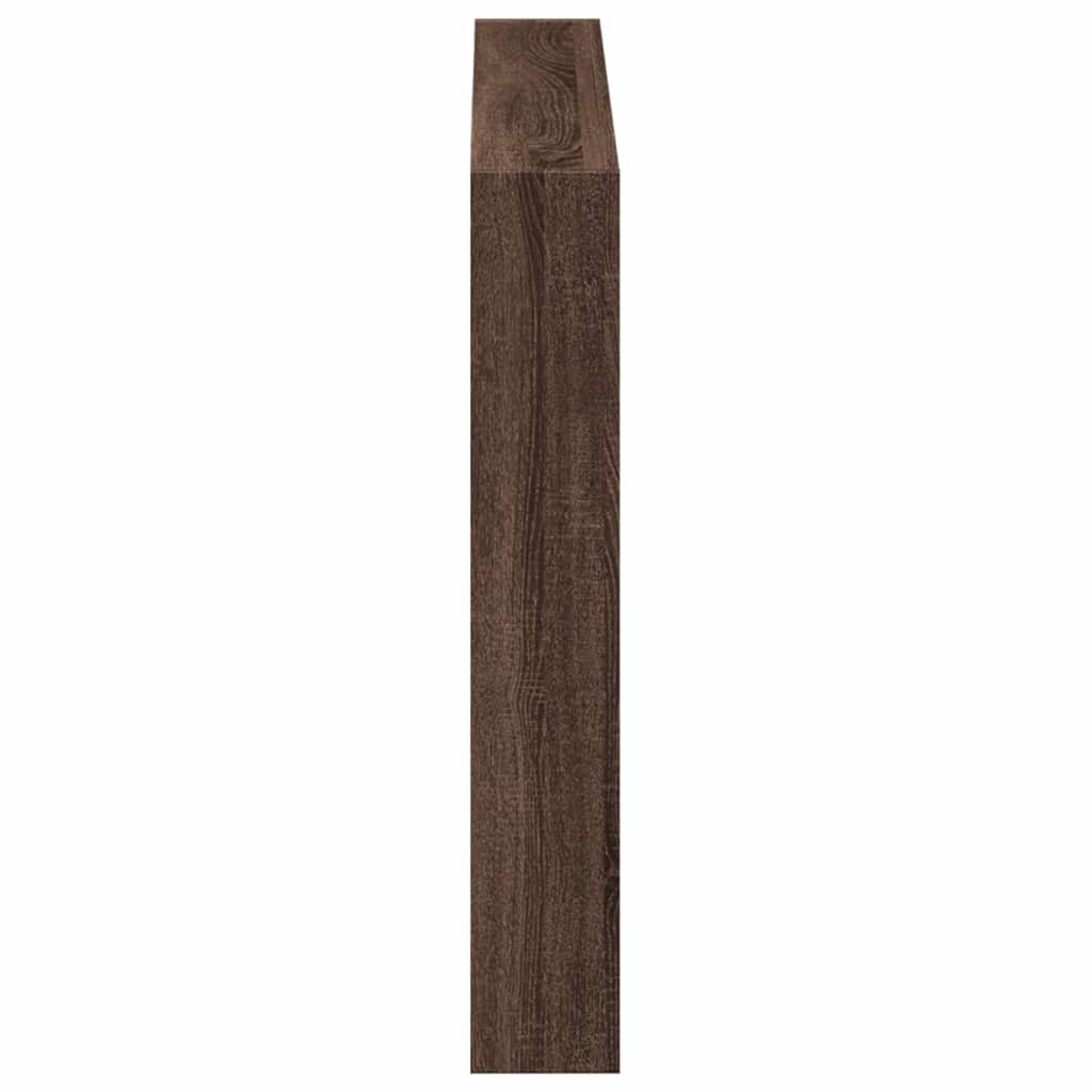 Ormarić za uzglavlje LED boja smeđeg hrasta 120x17x102 cm