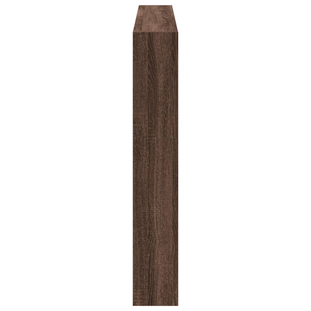 Ormarić za uzglavlje LED boja smeđeg hrasta 160x17x102 cm