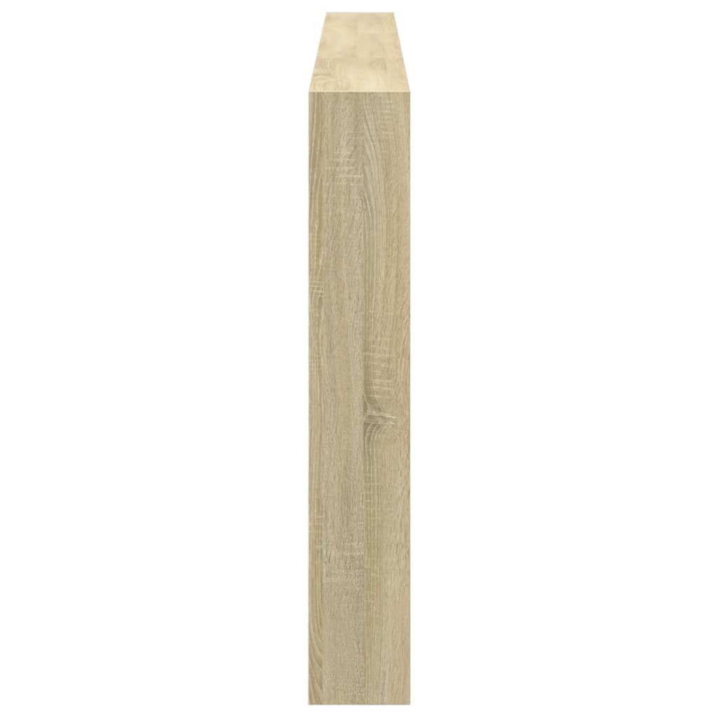 Ormarić za uzglavlje s LED svjetlima boja hrasta 220x17x102 cm