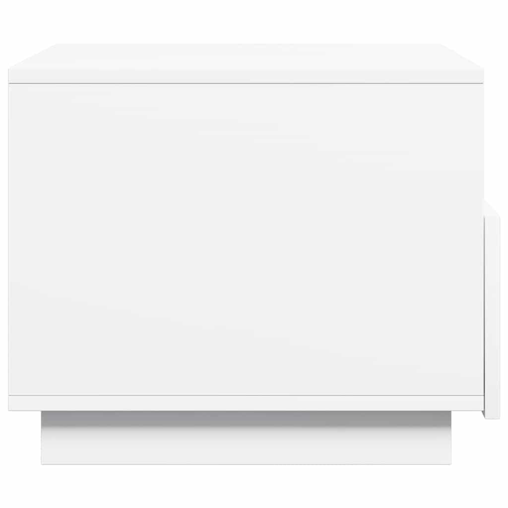 Stolić za kavu s LED svjetlima bijeli 50 x 49 x 40 cm
