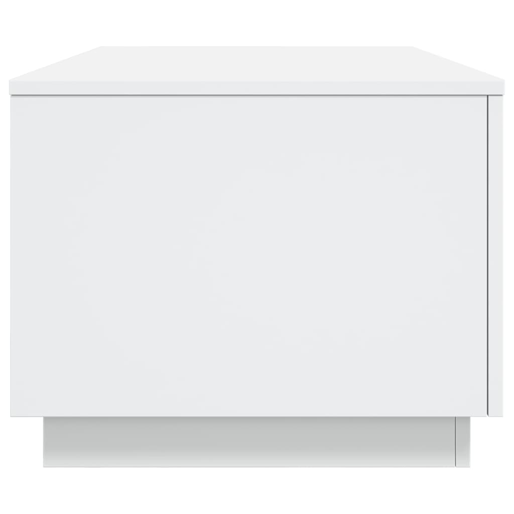 Stolić za kavu s LED svjetlima bijeli 90 x 50 x 40 cm