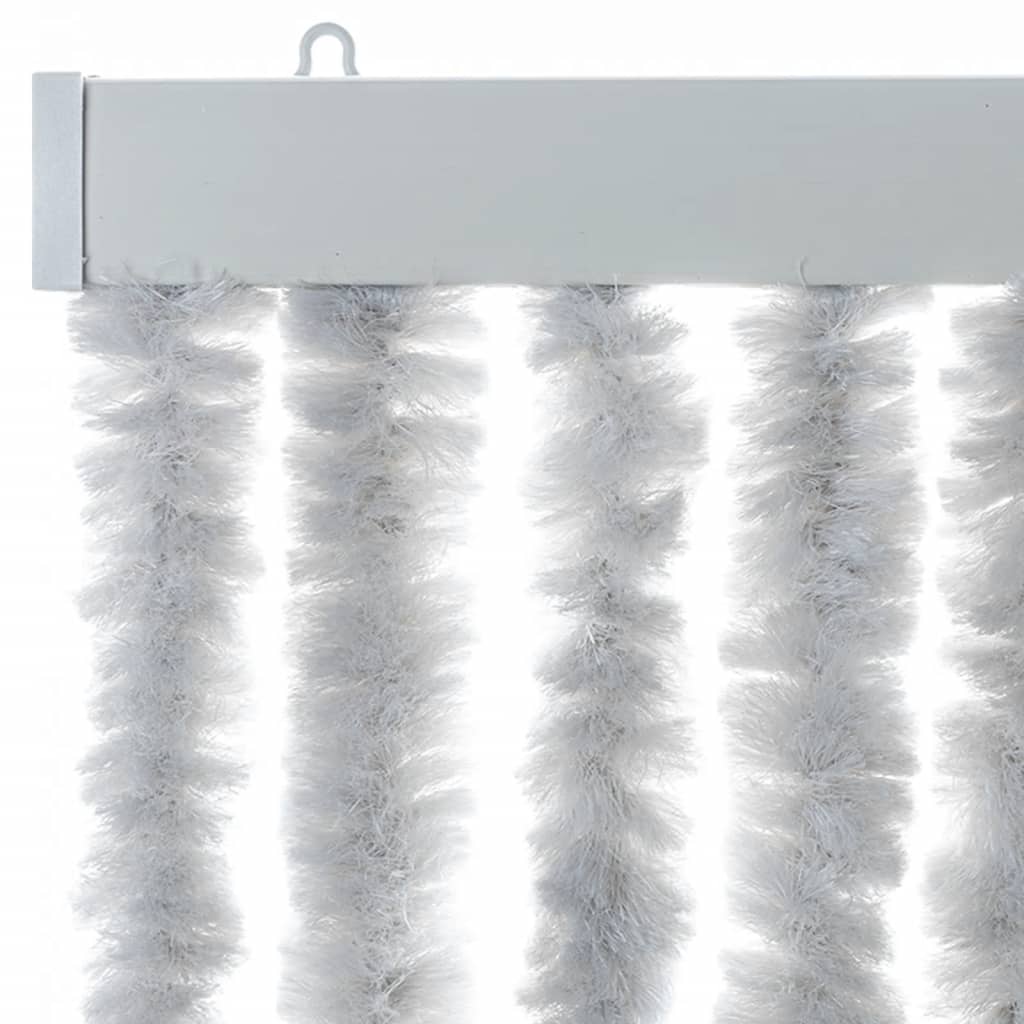 Zastor protiv muha sivi 100 x 200 cm od šenila