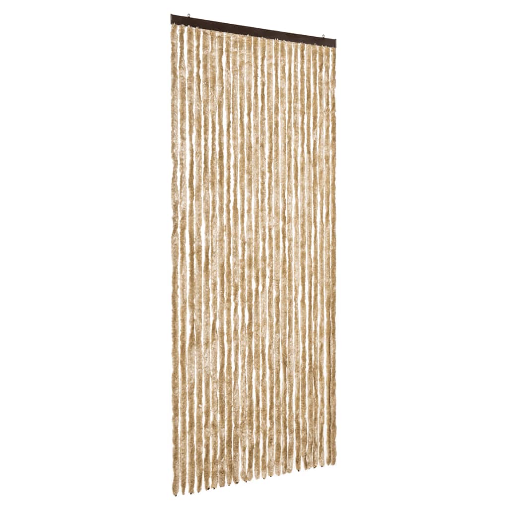 Zastor protiv muha bež 100 x 230 cm od šenila