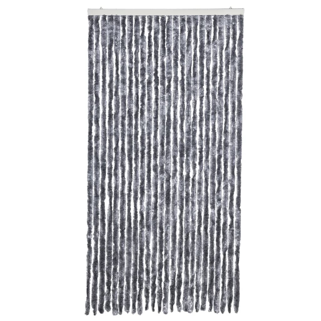 Zastor protiv muha srebrni 100 x 200 cm od šenila