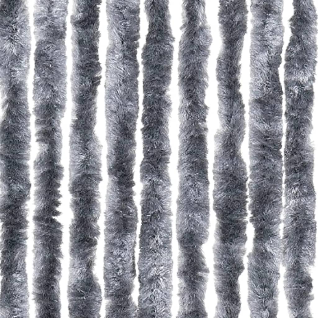 Zastor protiv muha srebrni 100 x 230 cm od šenila