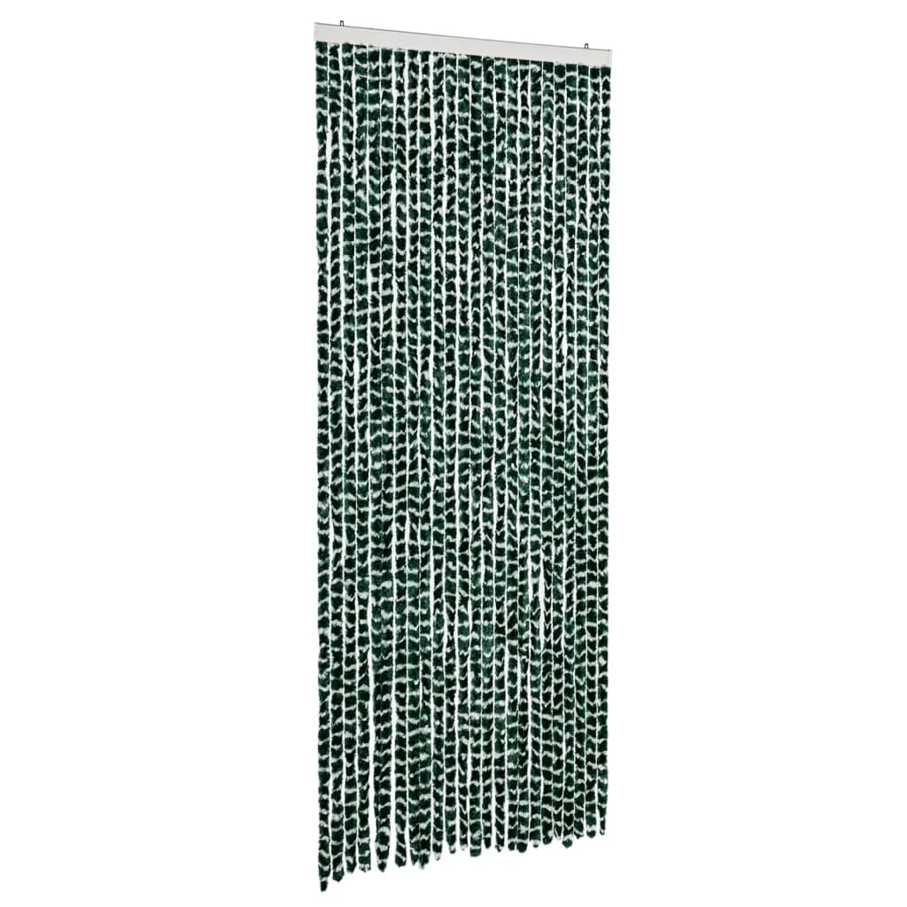 Zastor protiv muha zelena i bijela 100 x 230 cm od šenila