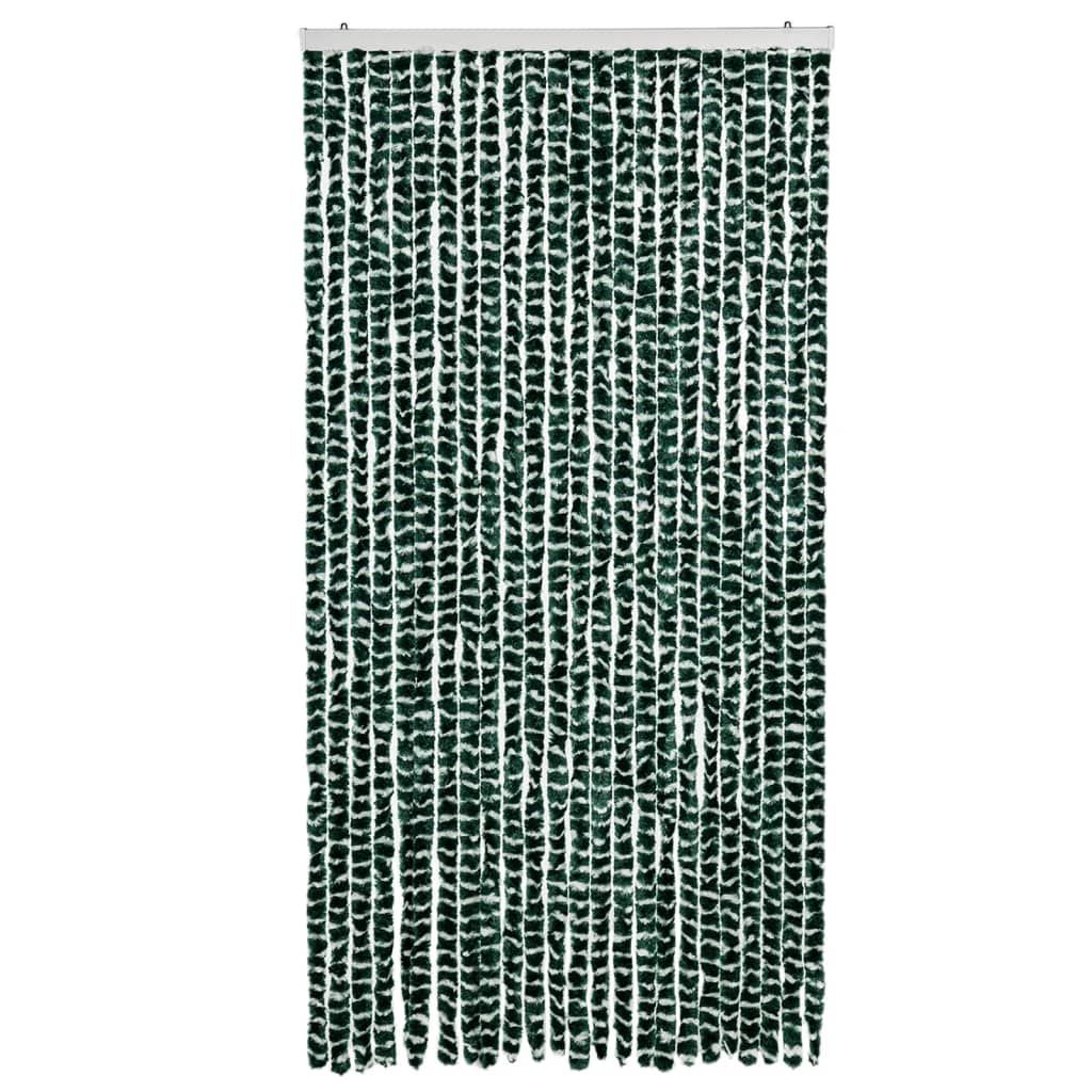 Zastor protiv muha zelena i bijela 100 x 230 cm od šenila