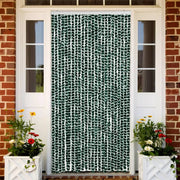 Zastor protiv muha zelena i bijela 100 x 230 cm od šenila