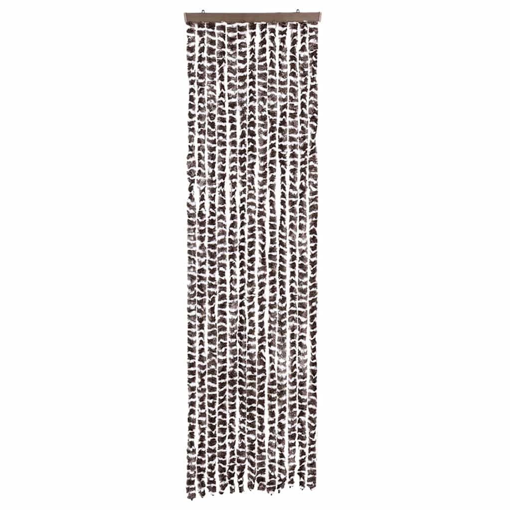 Zastor protiv muha bež i smeđa 56 x 200 cm od šenila