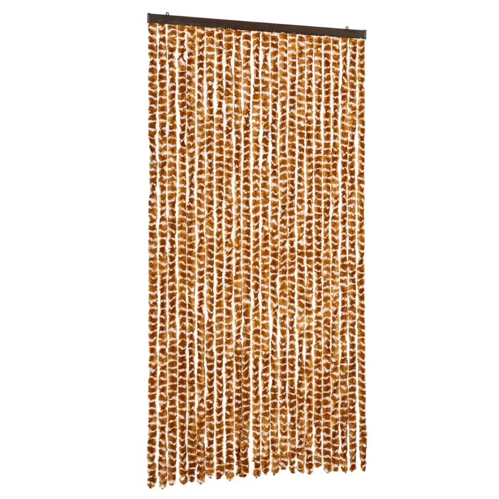 Zastor protiv muha oker-bijeli 100 x 230 cm od šenila