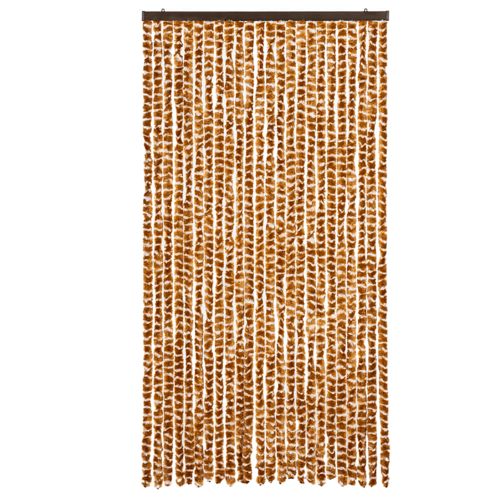 Zastor protiv muha oker-bijeli 100 x 230 cm od šenila