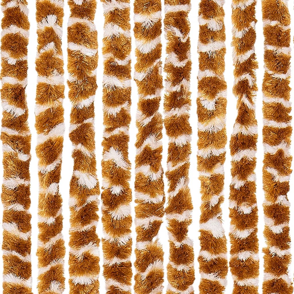 Zastor protiv muha oker-bijeli 100 x 230 cm od šenila