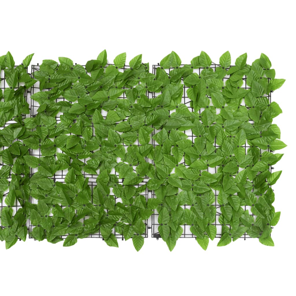 Balkonski zaslon za privatnost sa zelenim lišćem 600 x 75 cm