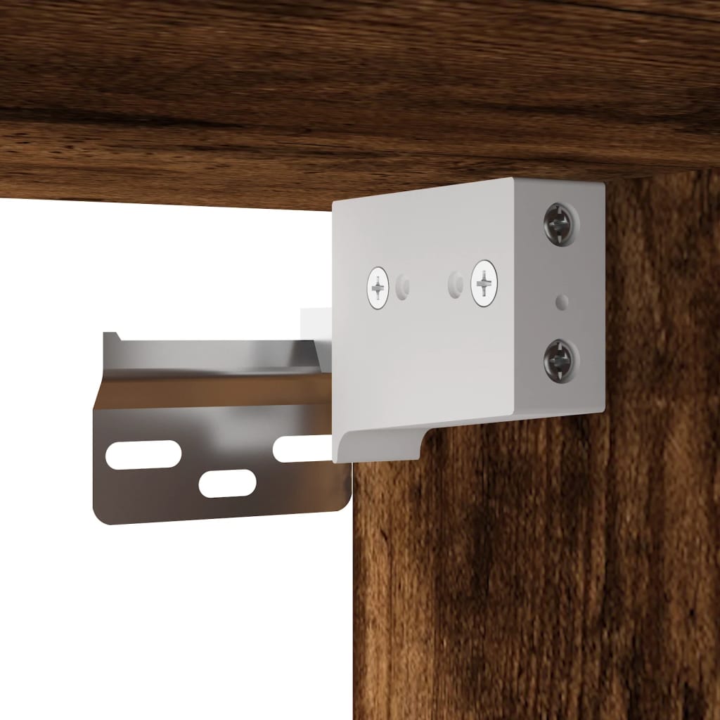 5-dijelni zidni TV elementi svjetlima boja hrasta drveni