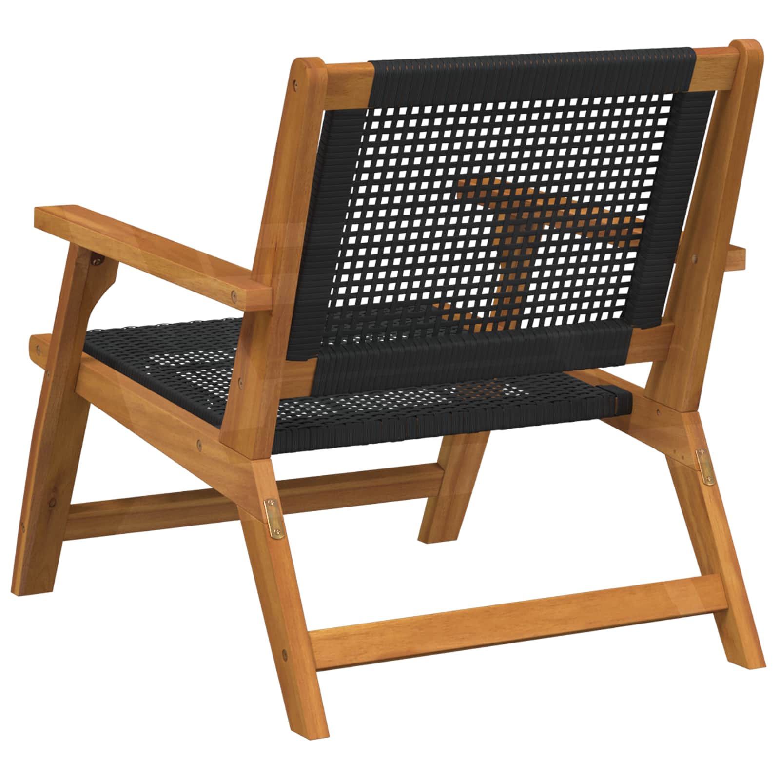 Vrtni namještaj 2 pcs Crna 67 x 78 x 73 cm Čvrsto drvo akacije