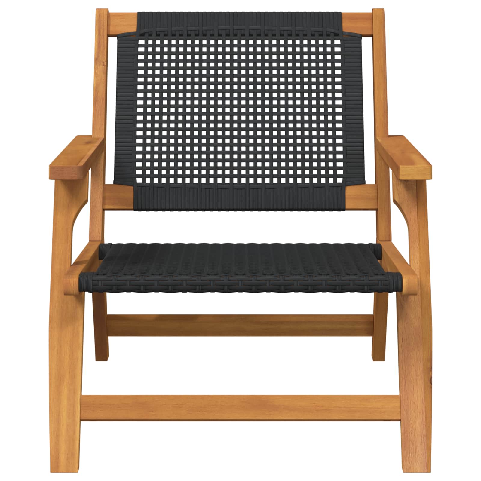 Vrtni namještaj 2 pcs Crna 67 x 78 x 73 cm Čvrsto drvo akacije