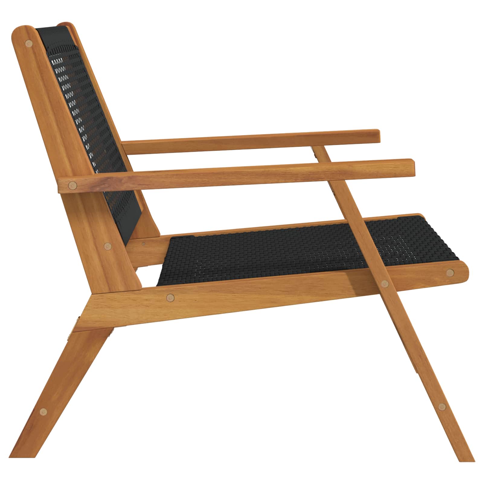 Vrtni namještaj 2 pcs Crna 67 x 78 x 73 cm Čvrsto drvo akacije