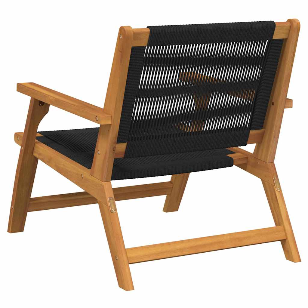 Vrtni namještaj 2 pcs Crna 67 x 76 x 73 cm Čvrsto drvo akacije