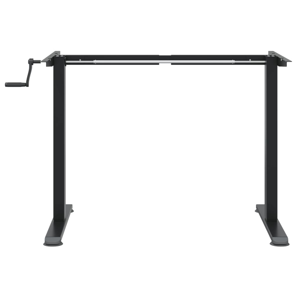 Samostojeći okvir za stol crni (94-135)x60x(70-114) cm čelični