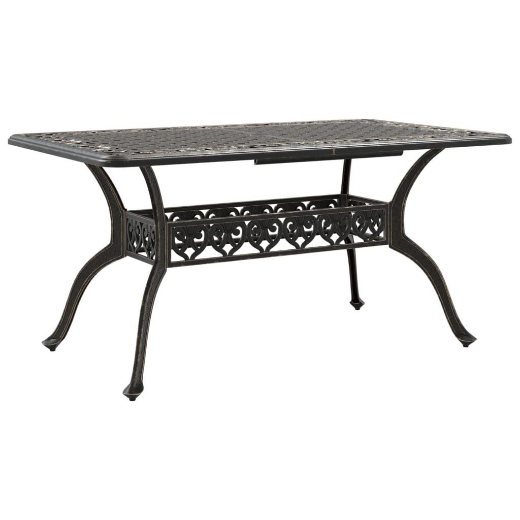 Vrtni stol brončani 150 x 90 x 72 cm od lijevanog aluminija