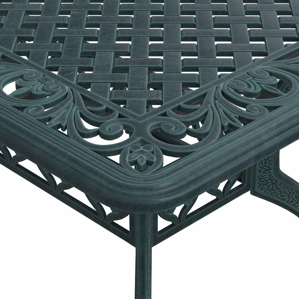 Vrtni stol zeleni 150 x 90 x 72 cm od lijevanog aluminija