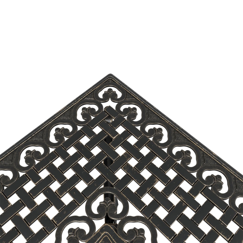 Vrtni stol brončani 80 x 80 x 75 cm od lijevanog aluminija