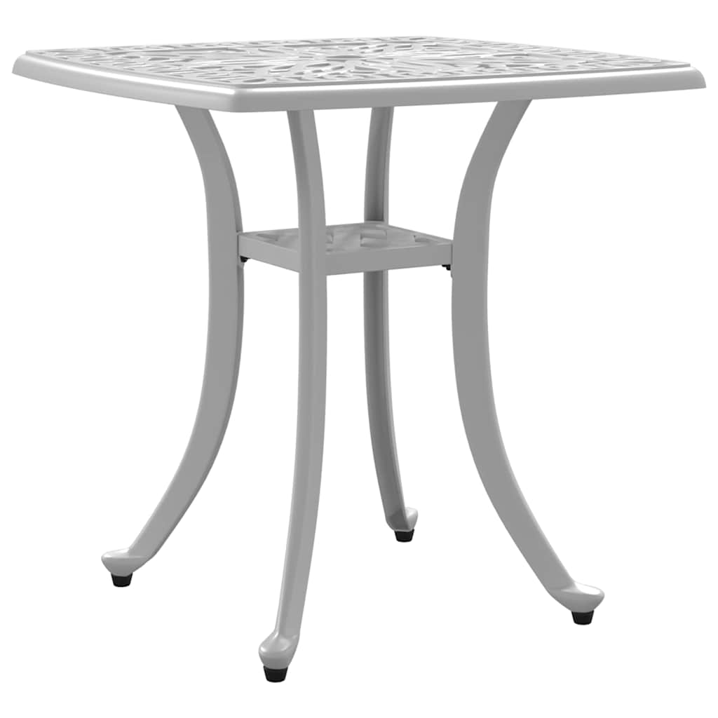 Vrtni stol bijeli 53 x 53 x 53 cm od lijevanog aluminija