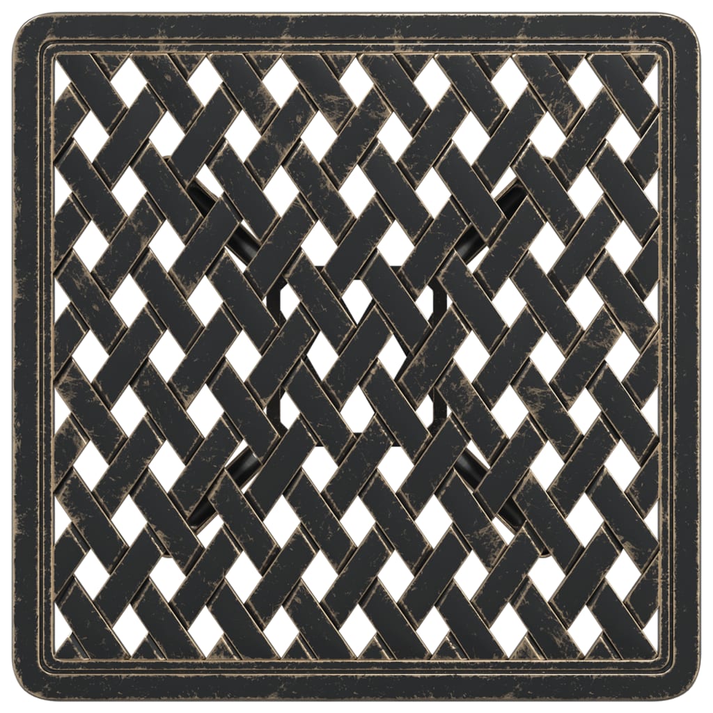 Vrtni stol brončani 53 x 53 x 53 cm od lijevanog aluminija
