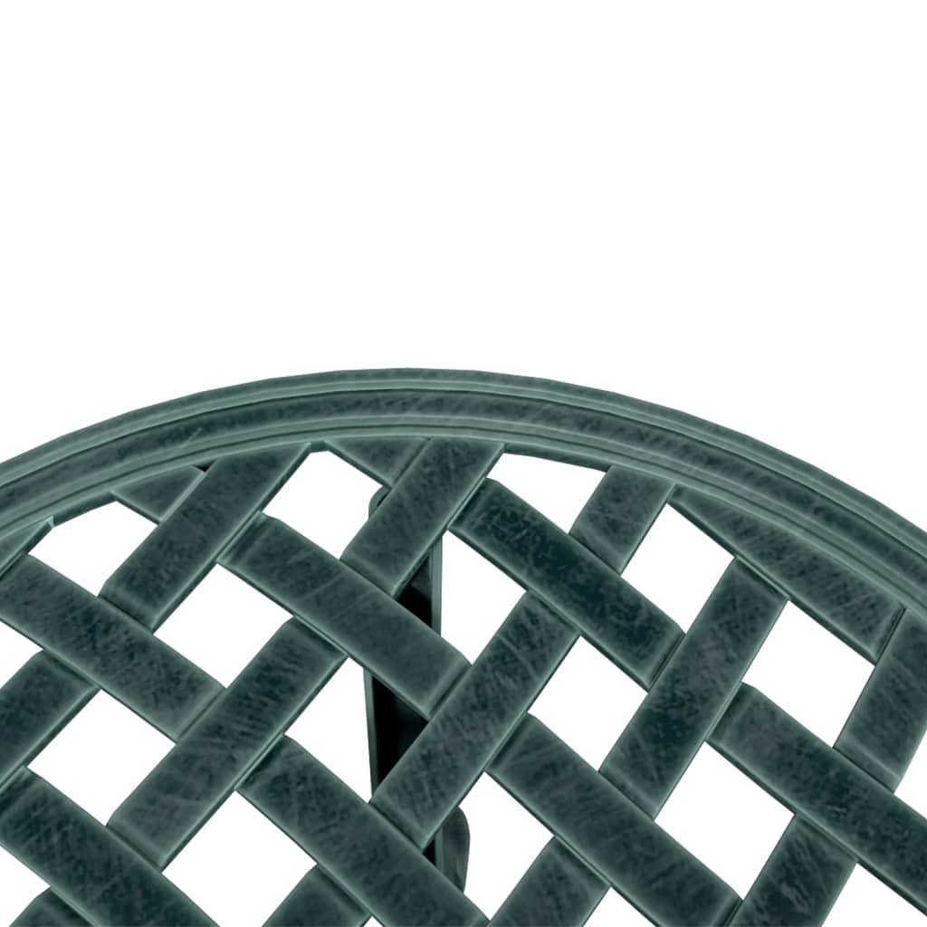 Vrtni stol zeleni Ø48x53 cm od lijevanog aluminija