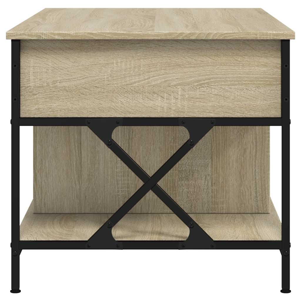 Stolić za kavu boja hrasta sonome 100x55x50 cm od drva i metala