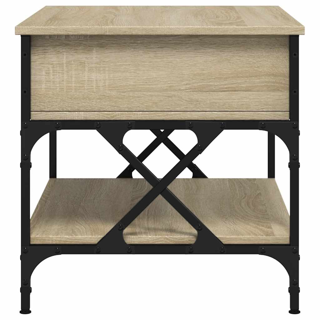 Stolić za kavu boja hrasta sonome 70x50x50 cm od drva i metala