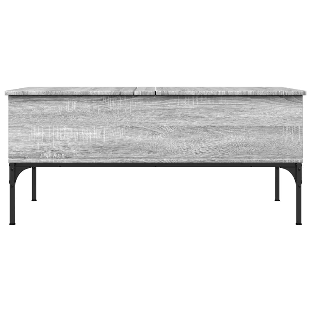 Stolić za kavu siva boja hasta 100x50x45 cm od drva i metala