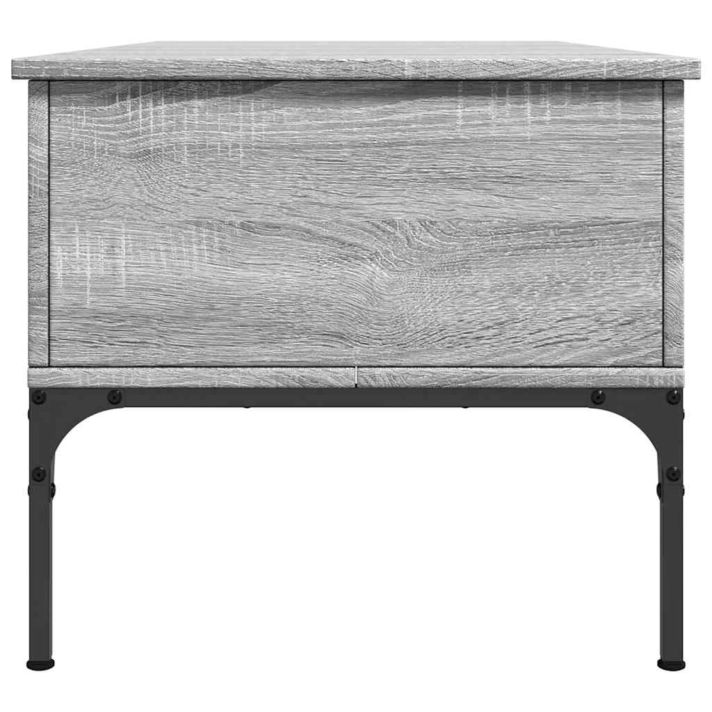 Stolić za kavu siva boja hasta 100x50x45 cm od drva i metala