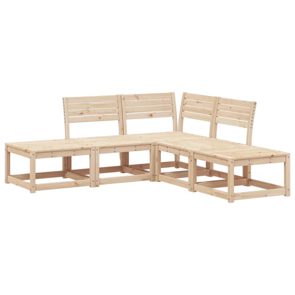 5-dijelni set vrtnih sofa od masivne borovine