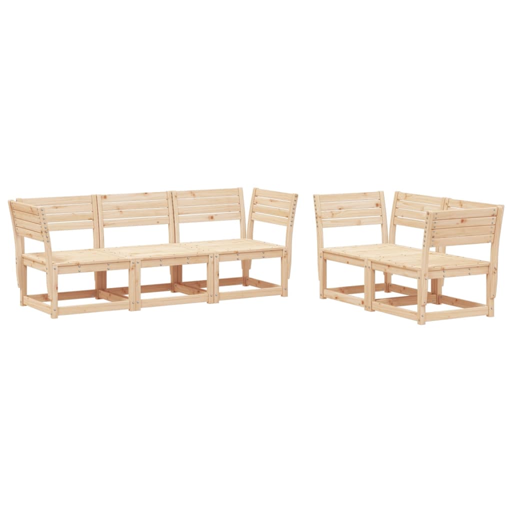 5-dijelni set vrtnih sofa od masivne borovine