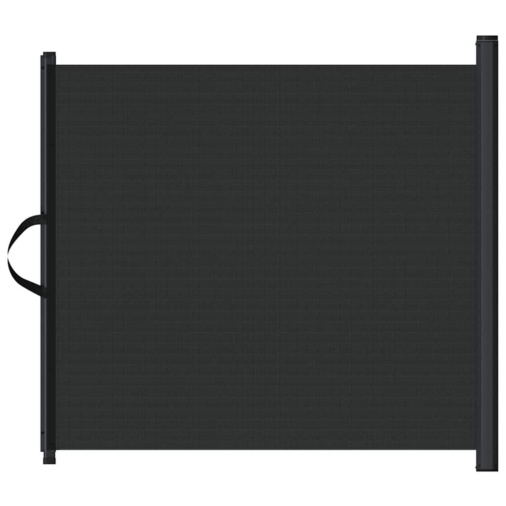 Uvlačiva vrata za kućne ljubimce crna 82,5 x 125 cm