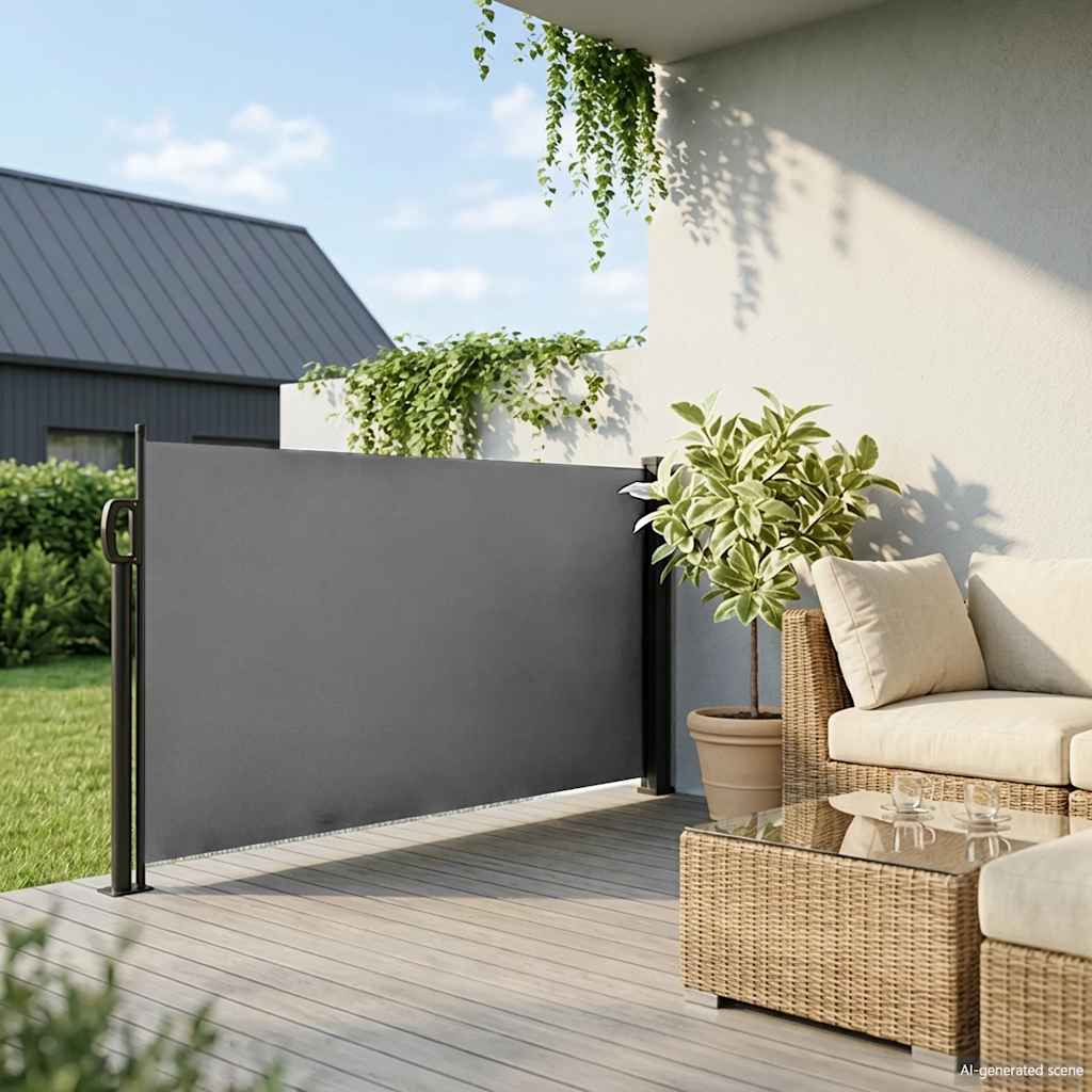 Uvlačna bočna tenda antracit boje 100x300 cm