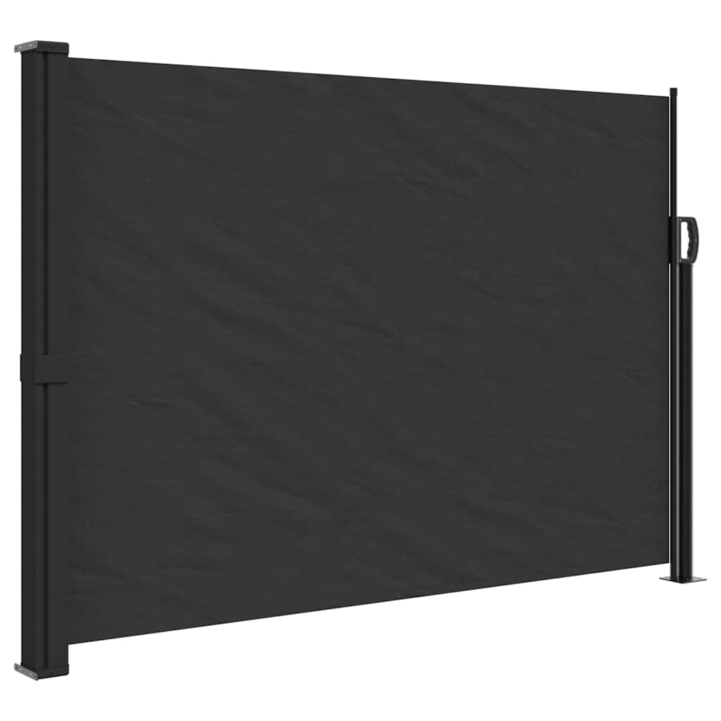 Bočna tenda na uvlačenje crna 140 x 300 cm