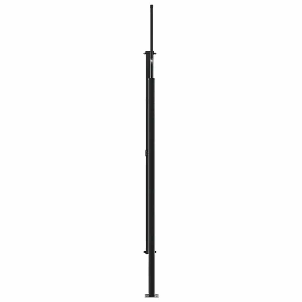 Bočna tenda na uvlačenje crna 220 x 300 cm
