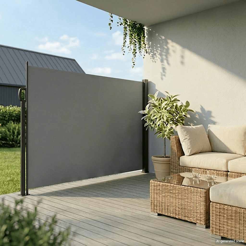 Uvlačiva bočna tenda antracit boje 220x300 cm