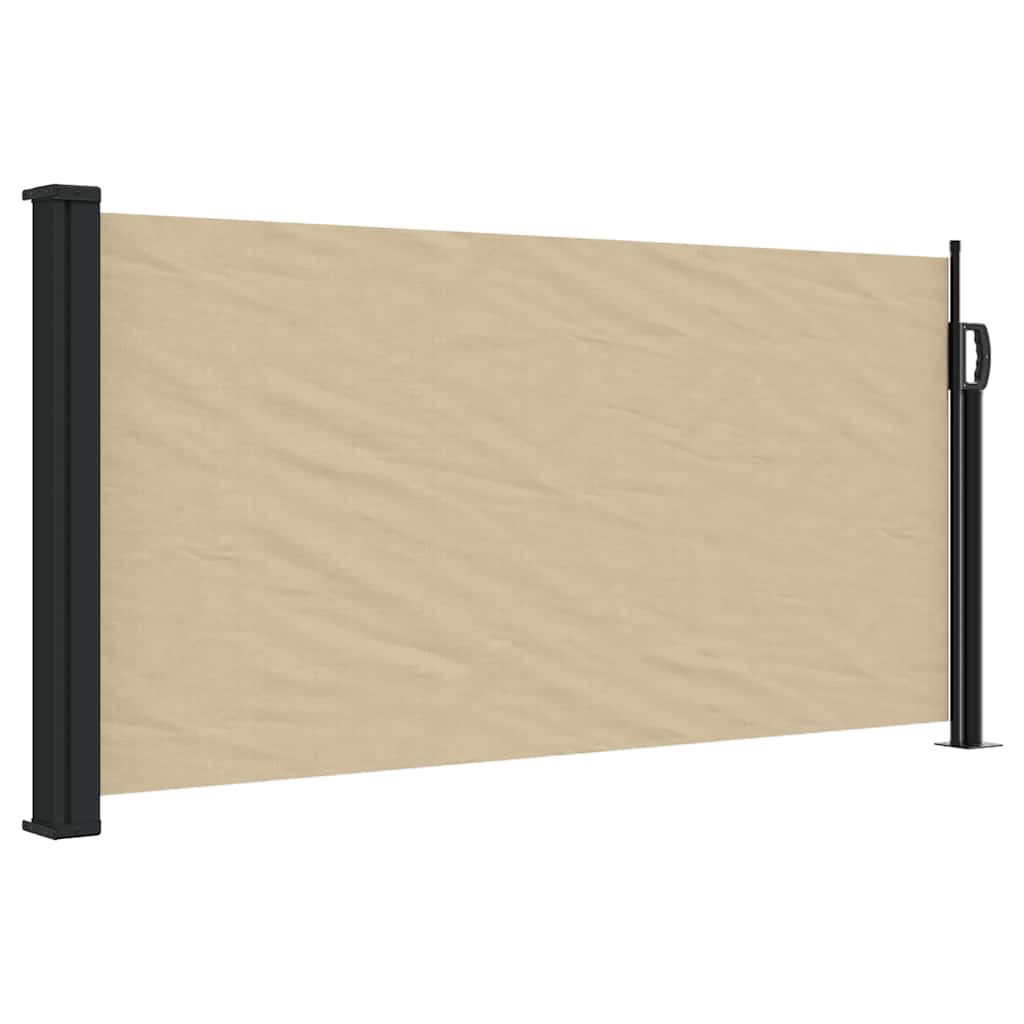 Bočna tenda na uvlačenje bež 100x500 cm
