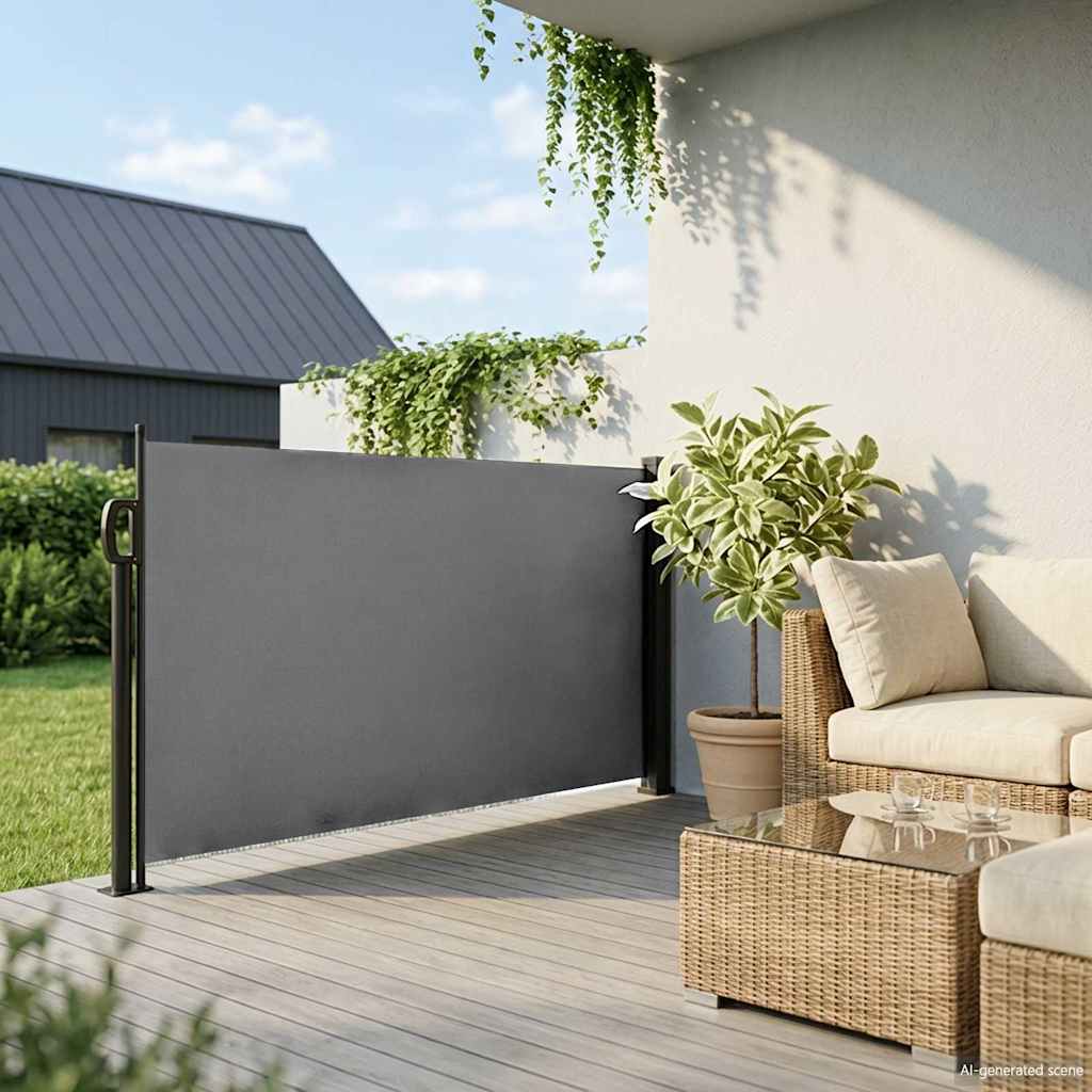 Uvlačna bočna tenda antracit boje 100x500 cm