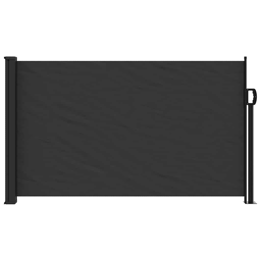 Bočna tenda na uvlačenje crna 120 x 500 cm