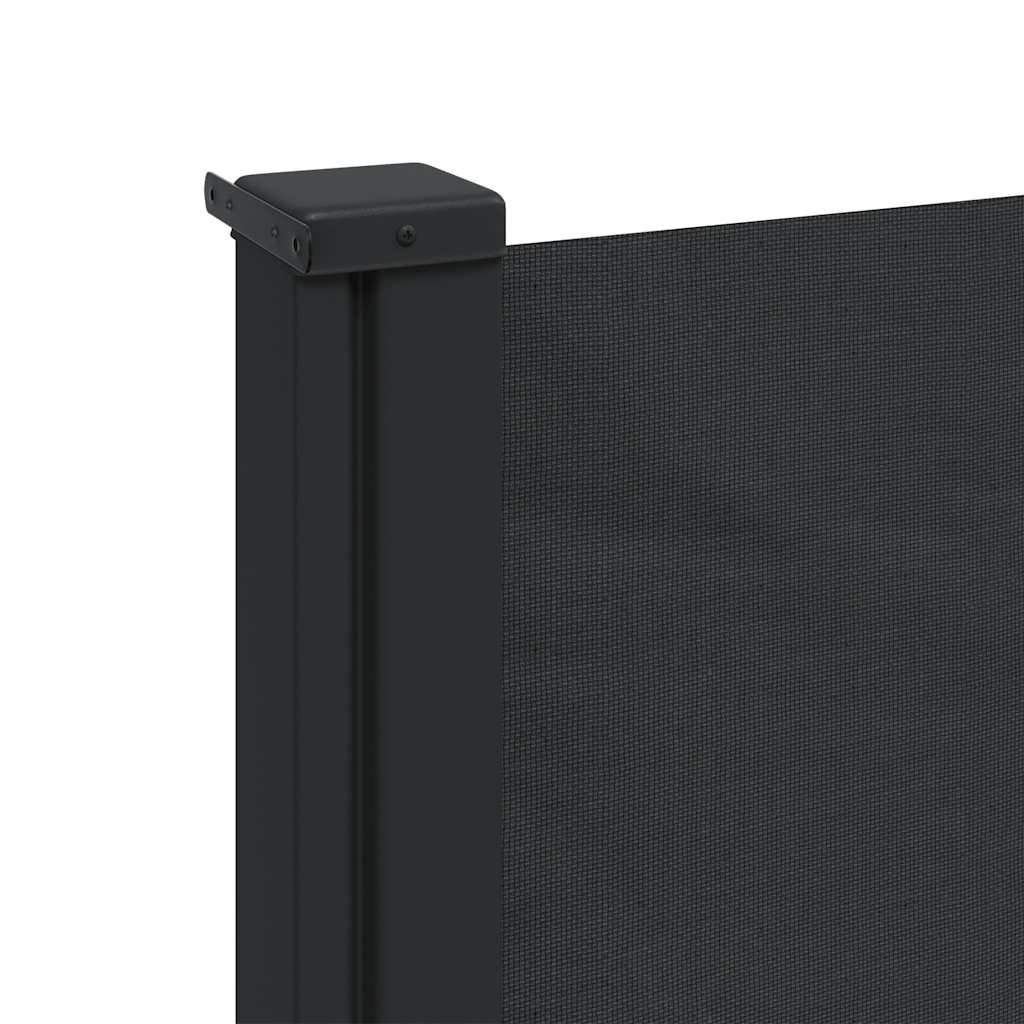 Bočna tenda na uvlačenje crna 120 x 500 cm