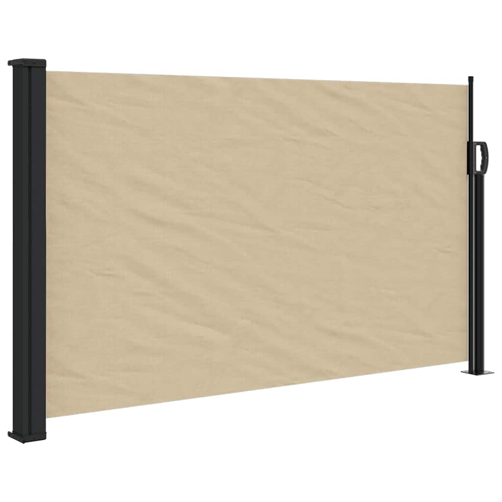 Bočna tenda na uvlačenje bež 120 x 500 cm